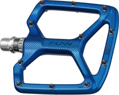 Paar funn python blue flat pedalen