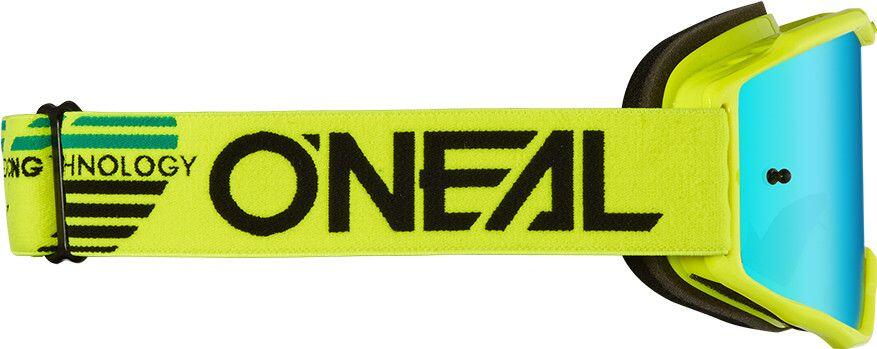 O'Neal B-10 Solid Yellow Goggle Radium Blue Lens 3/3