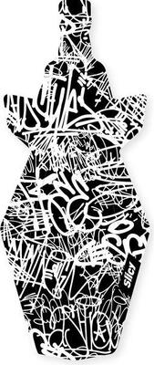 Parafango posteriore Slicy MTB La Street Nero / Bianco