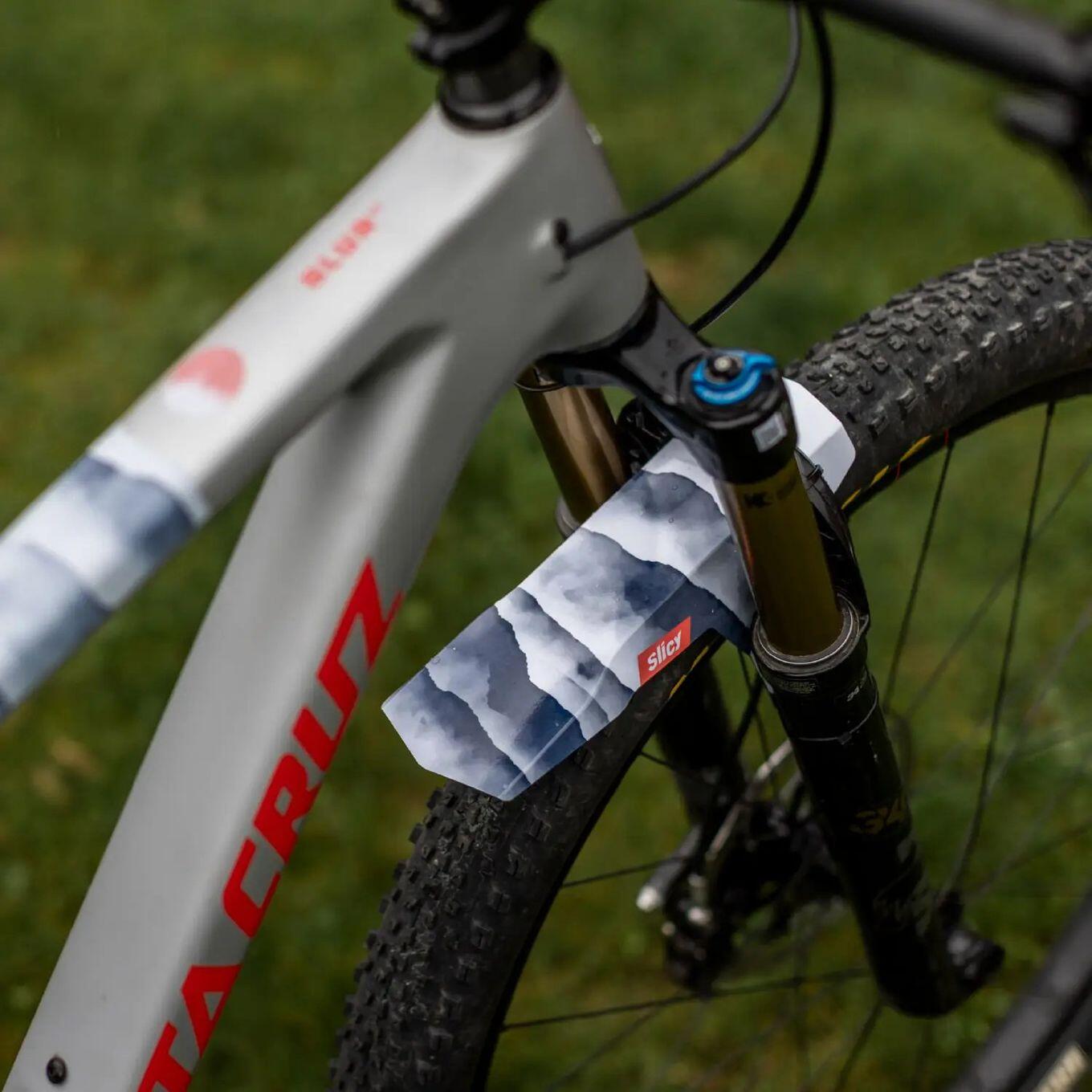 Garde-Boue Slicy MTB Front Hakuba Blanc / Rouge 2/2