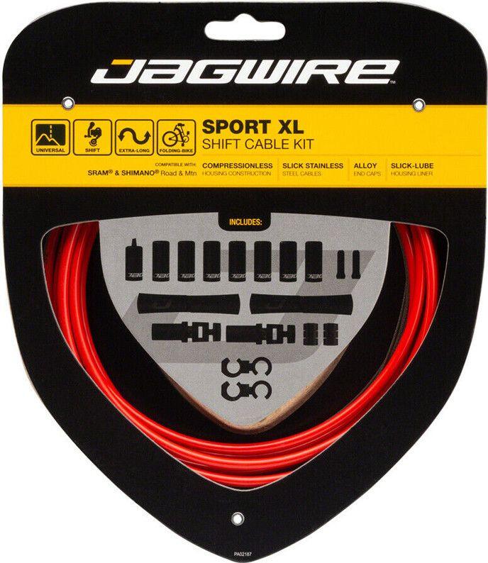 Kit Câbles et Gaine Jagwire Sport XL Shift Kit Rouge 1/4