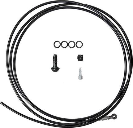 Magura-Bremsleitung mit Banjo-Anschluss – 90°, 2500 mm, schwarz