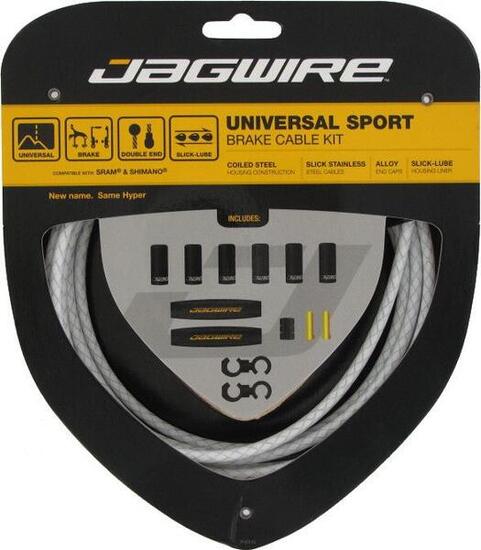 Bremskabel-Set Jagwire Universal Sport -Braided White