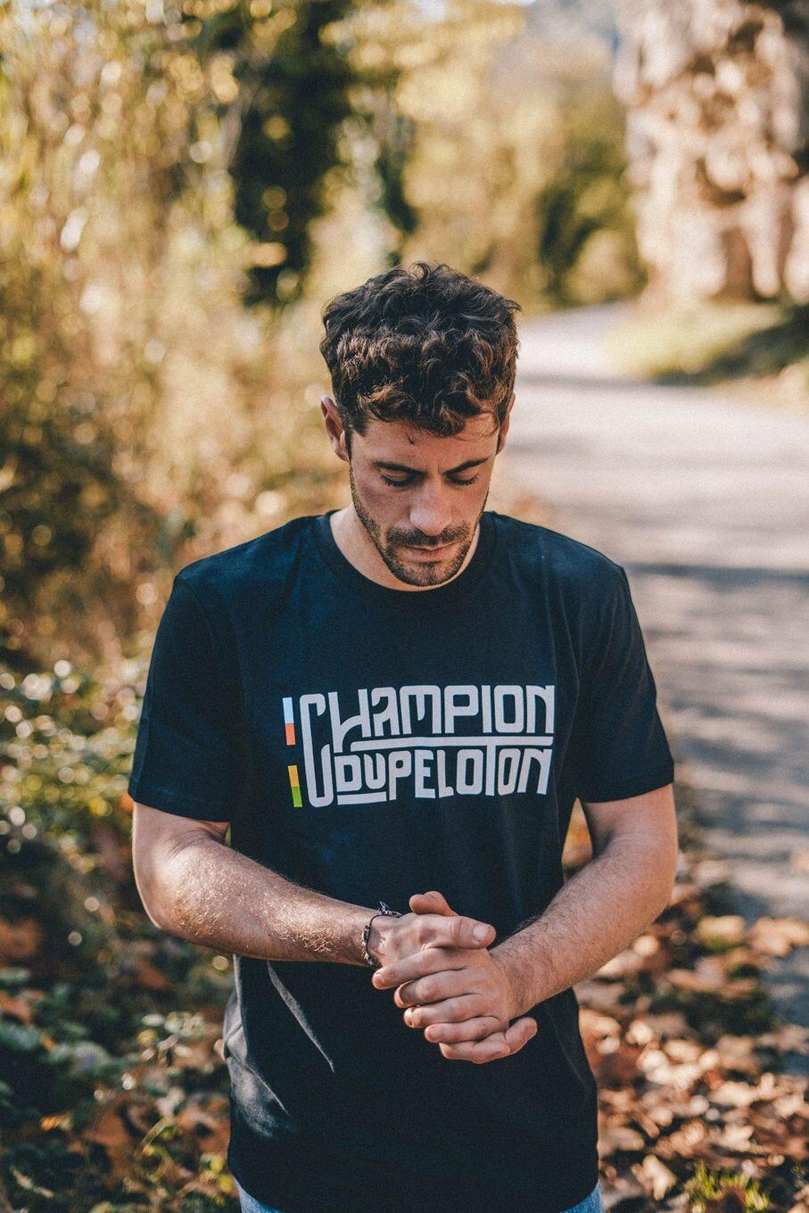 T-Shirt Çois 'Champion du Peloton' Noir 2/2