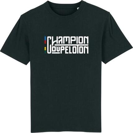 Çois T-Shirt 'Champion du Peloton' Schwarz