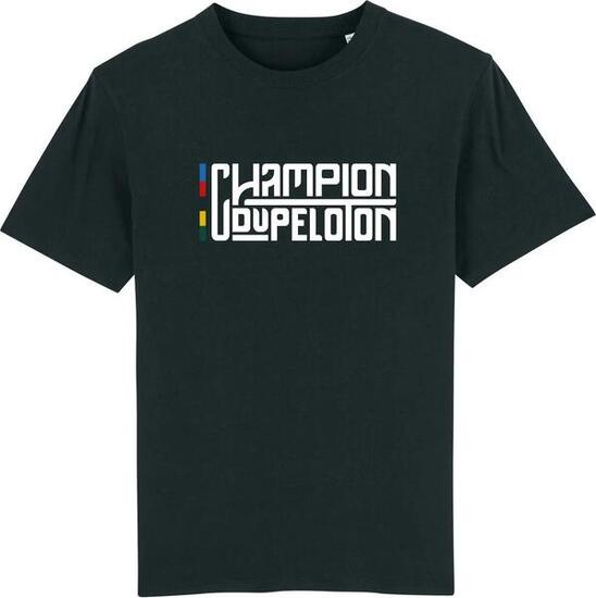 Çois T-Shirt 'Champion du Peloton' Schwarz