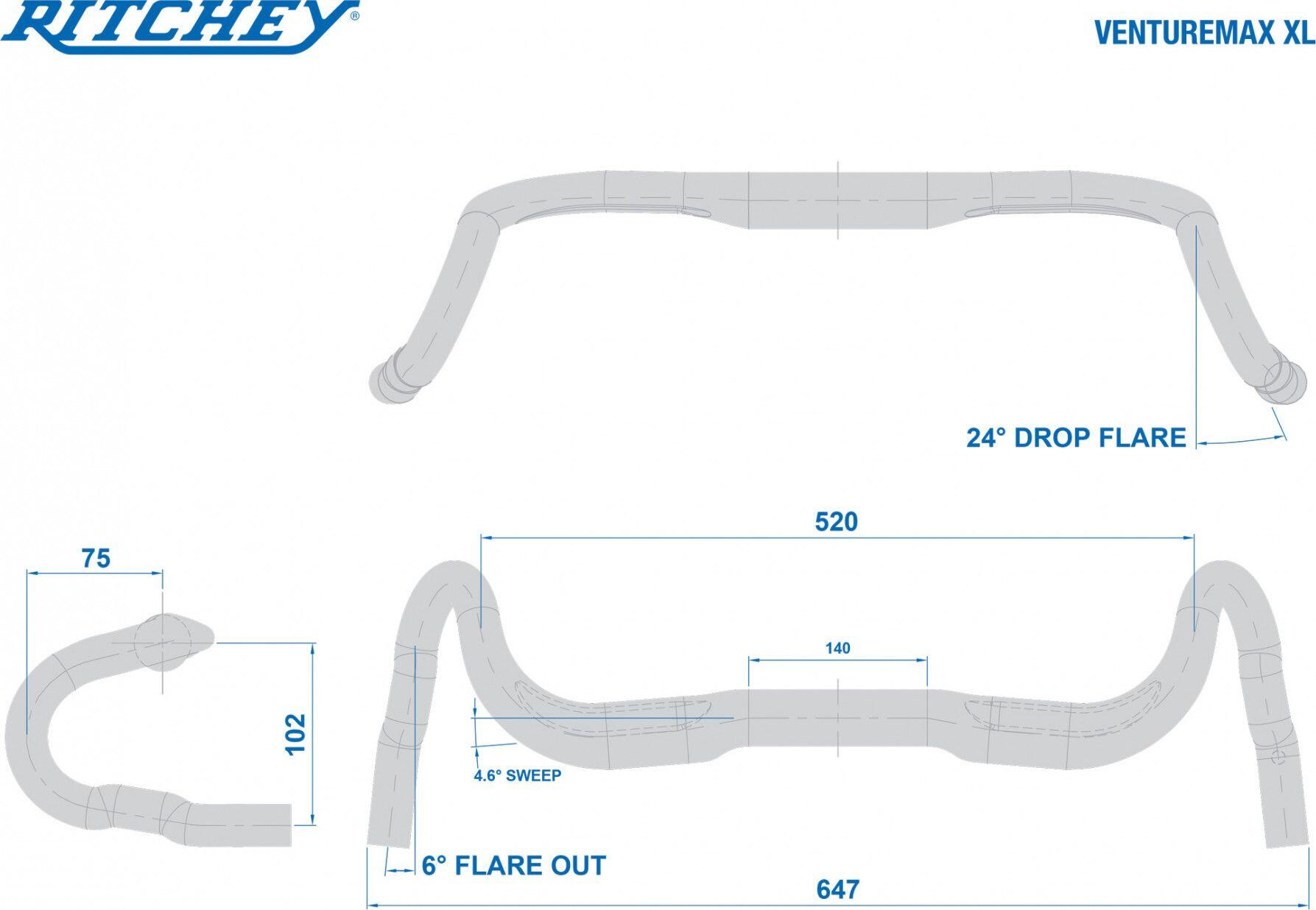 Ritchey Comp VentureMax XL Handlebar 31,8 mm Black 6/6
