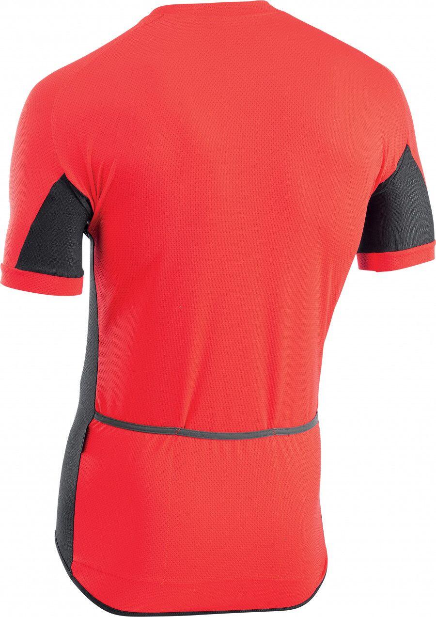 Maillot Mc Northwave Force Zip Rouge 2/2