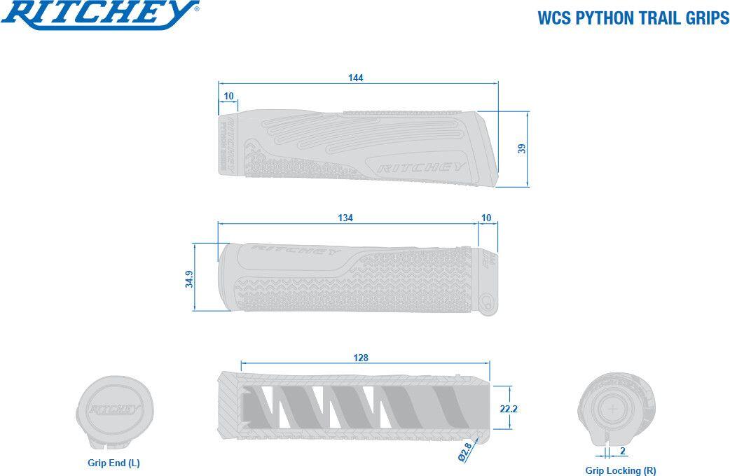 Ritchey Grips WCS Trail Python Lockking Black 5/5