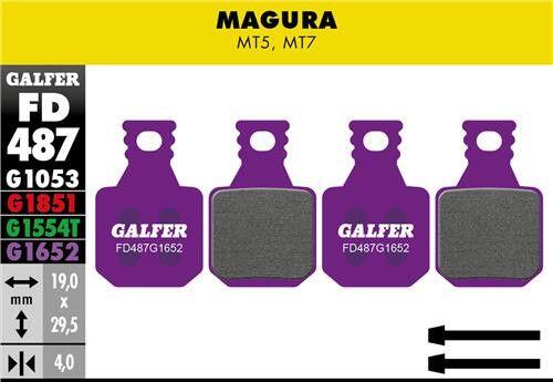 Plaquette de frein E-Bike G1652 Magura MT5/MT7 - Violet 2/3