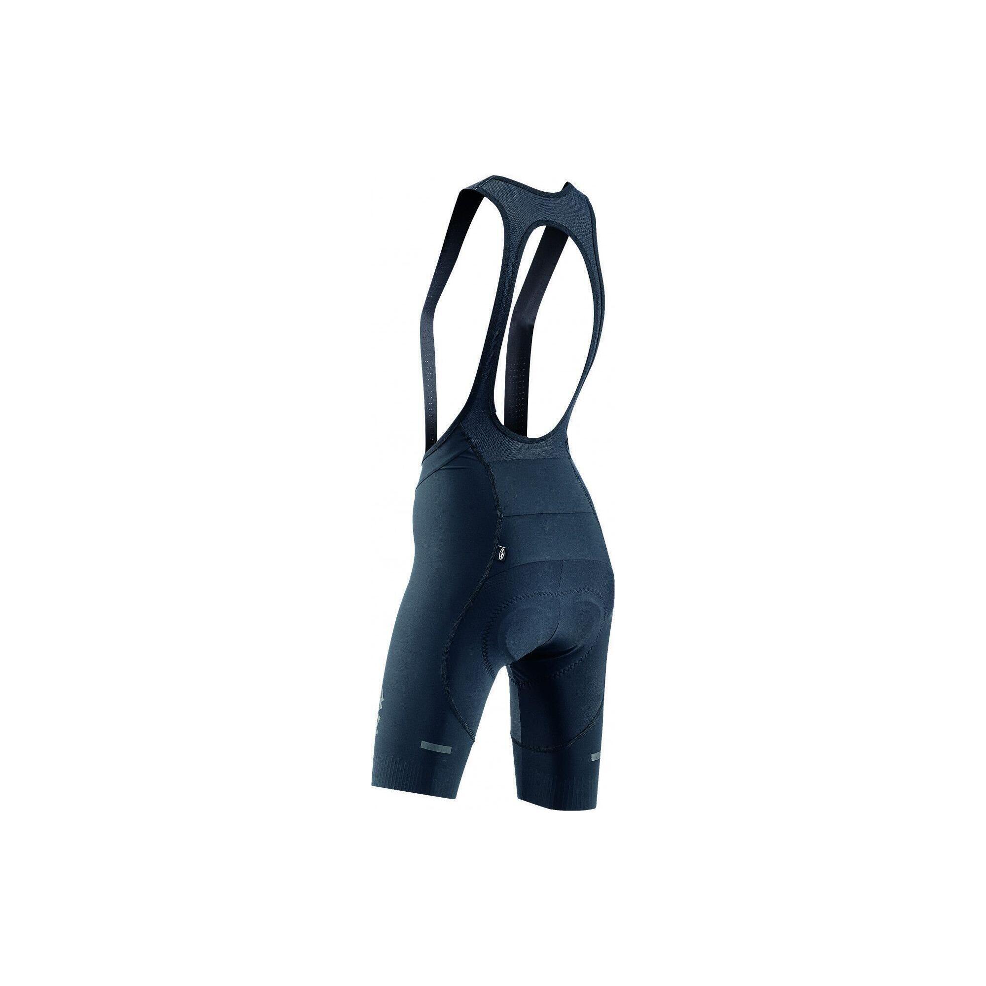Pantaloni scurti cilism cu bretele - Fast Woman Bibshort - Black
