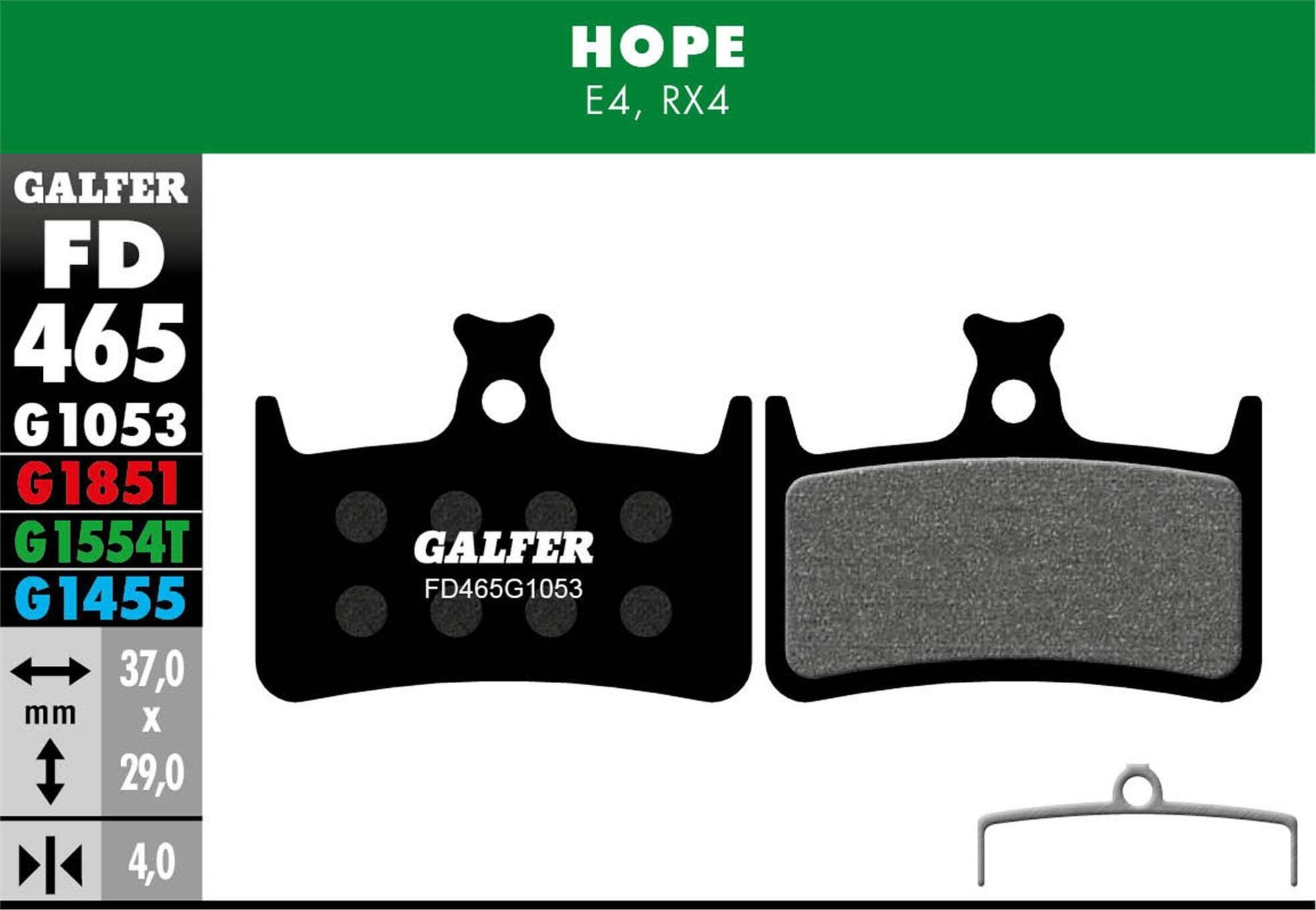 Galfer Performance FD465 Hope E4/RX4+/RX4SH/Mono M4 Bremsbeläge 2/3