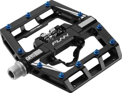 Coppia di pedali Funn Mamba GRS Single Side SPD Semi-Automatici con gabbie Nero