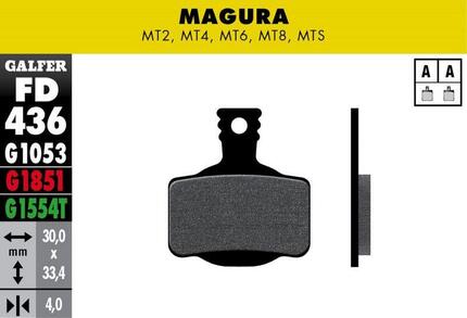 Advanced Bremsbelag - Magura MT2, MT4, MT6, MT8, MTS