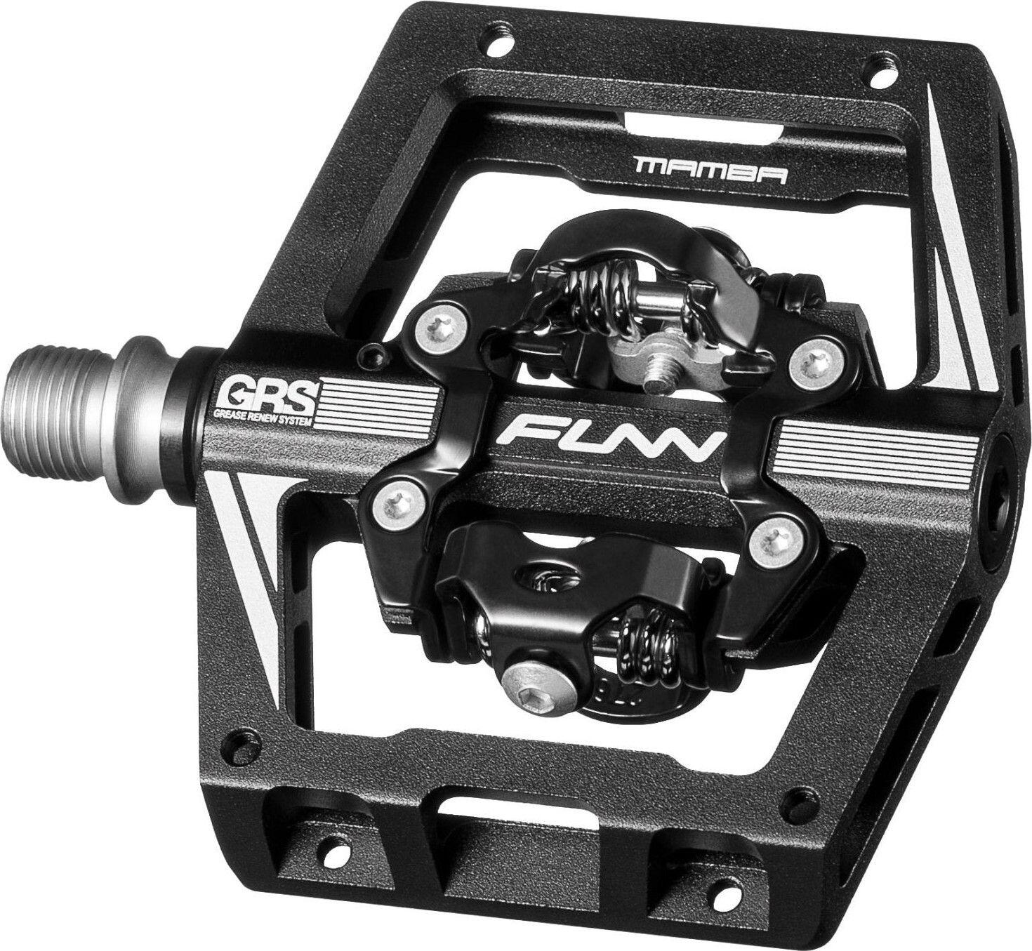 Par de pedais automáticos Funn Mamba S Double Side GRS com gaiolas Preto 2/2