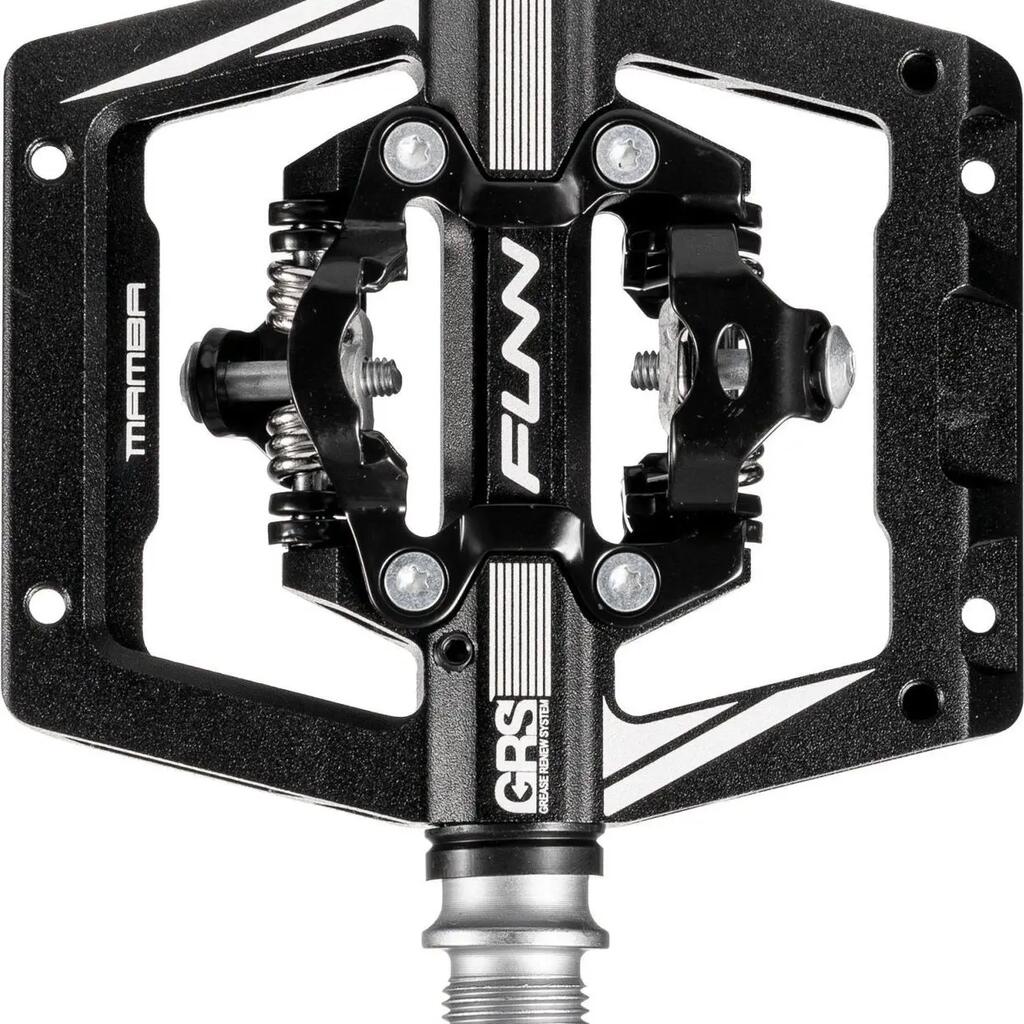 Pair of Automatic Pedals with Cages Funn Mamba S Double Side GRS Black