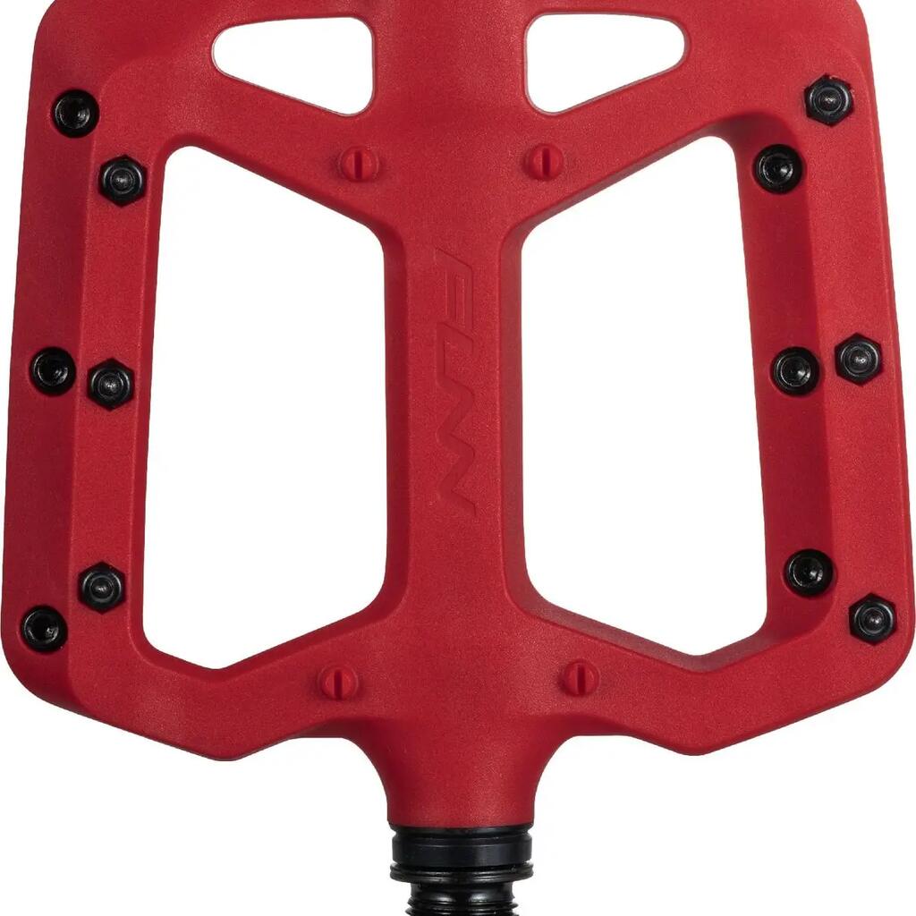 Pair of Funn Taipan Flat Pedals Red