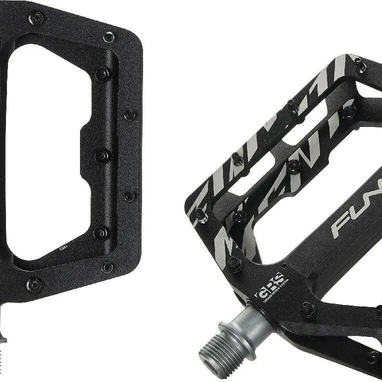 Pair of Funn Funndamental Flat Pedals GRS Black