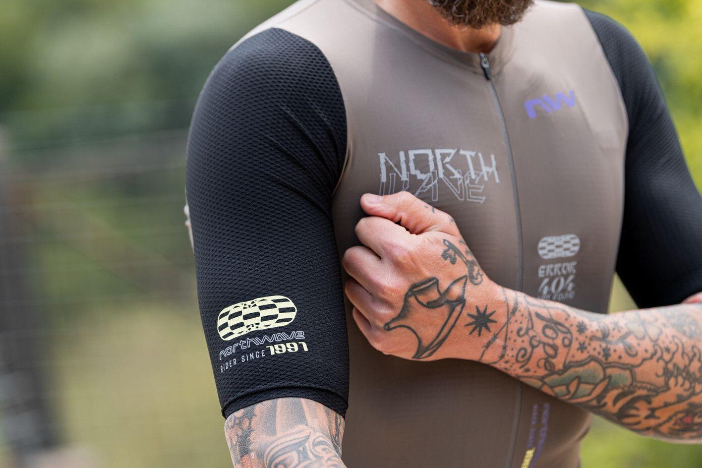 Maillot Manches Courtes Homme Northwave Extreme Evo Gris/Noir 5/7