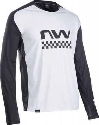 Koszulka rowerowa mtb NORTHWAVE EDGE Jersey LS jasna szara