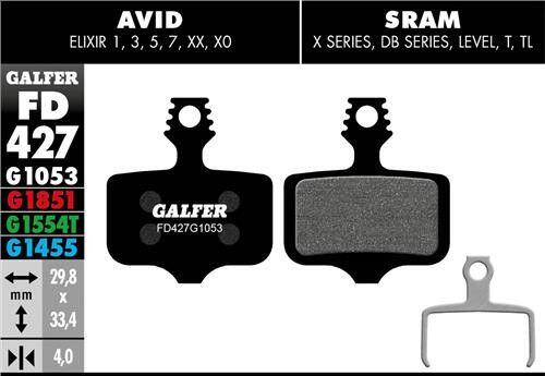 Pastilha de travão standard - Avid Elixir, 1, 3, 5, 7, XX, XO 2/2