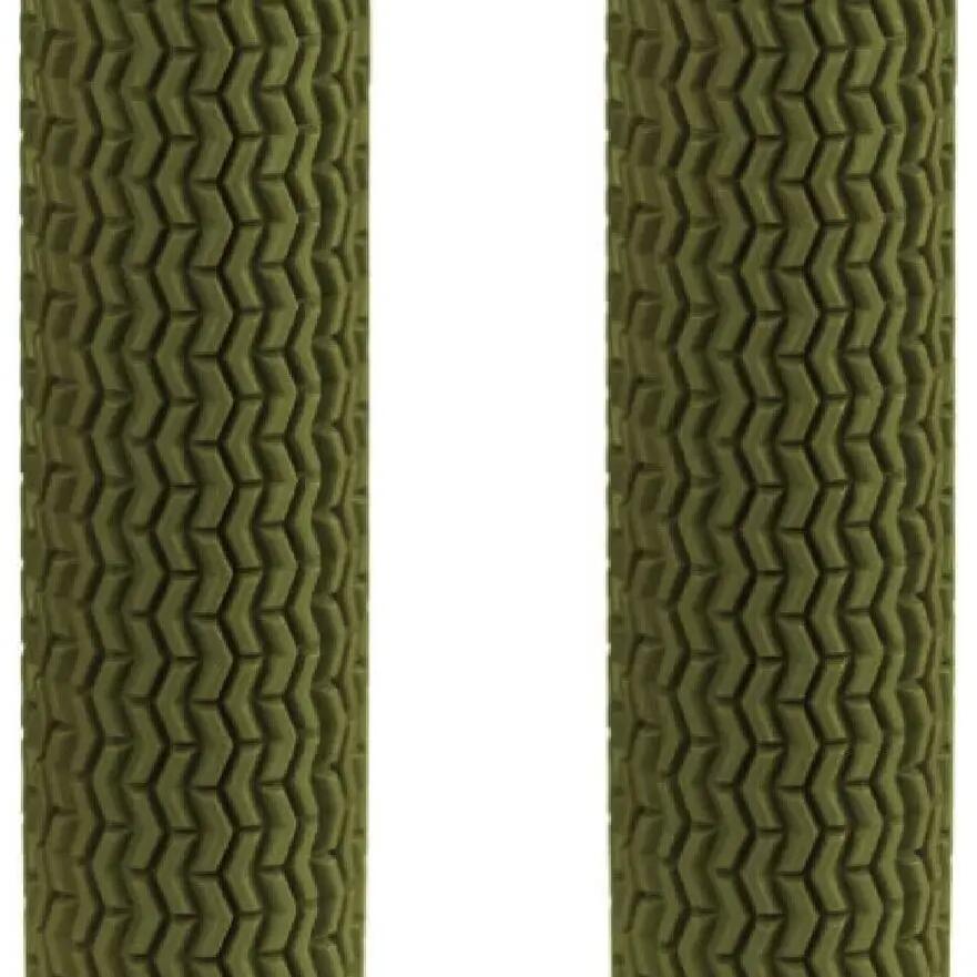 Pair of Funn HoleShot 130mm Olive Green Grips