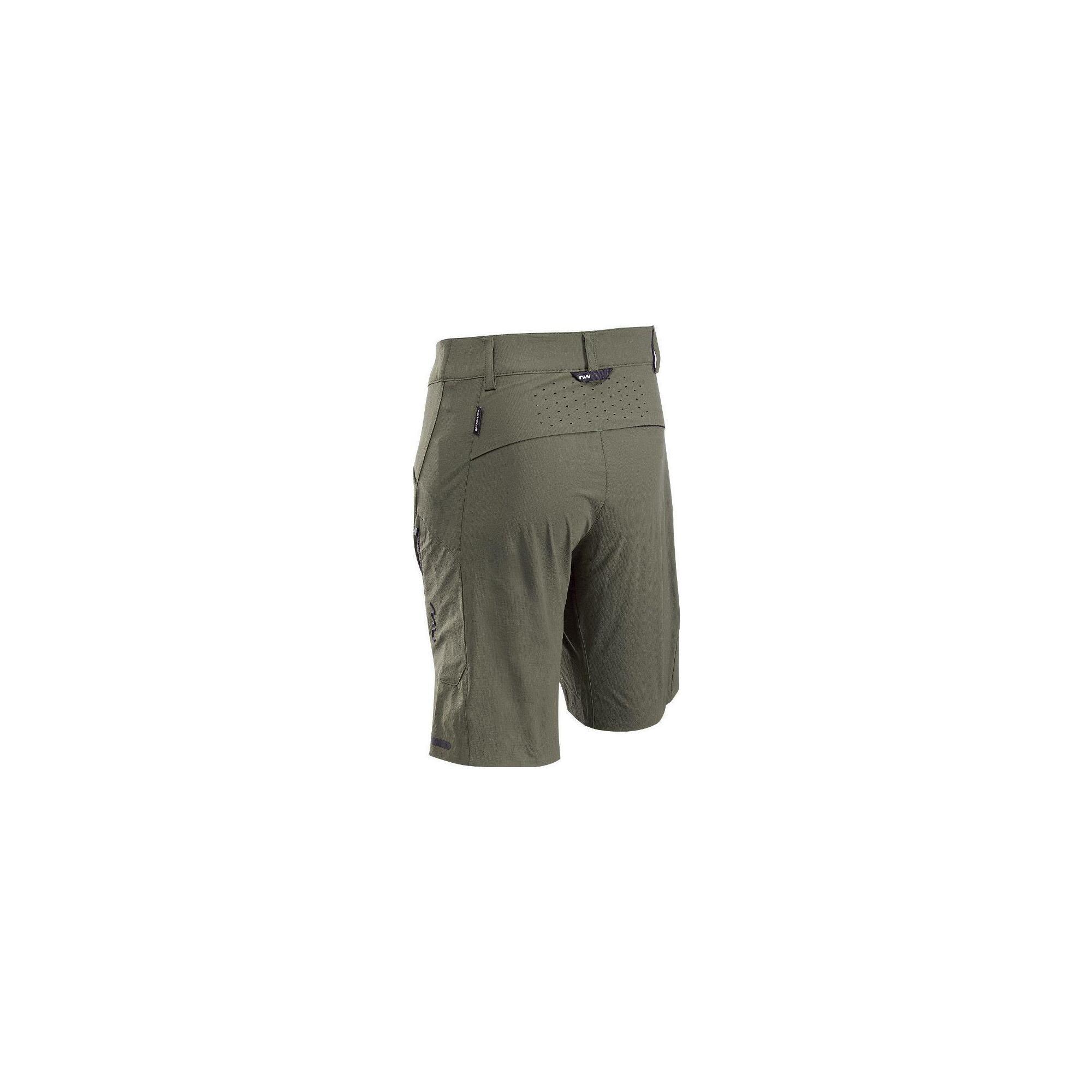 Pantaloni scurti cilism - Rockster Baggy - Green Forest