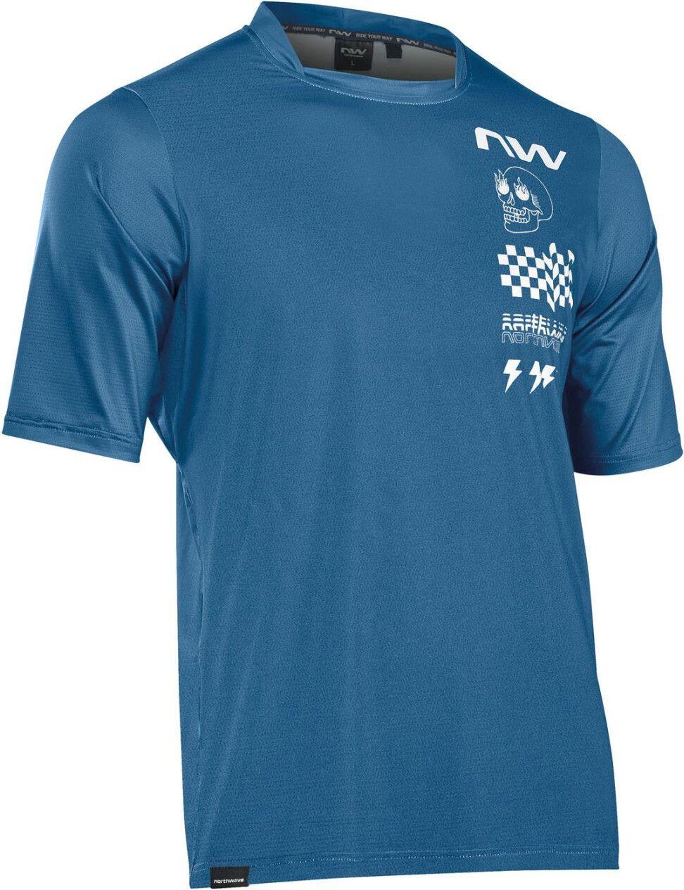 Maillot de manga corta Northwave Bomb Azul 1/2