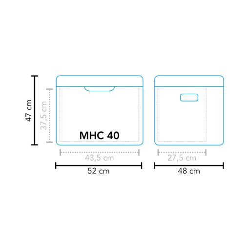 Cestovní hybridní lednice Mestic Cool Box MHC-40 AC/DC