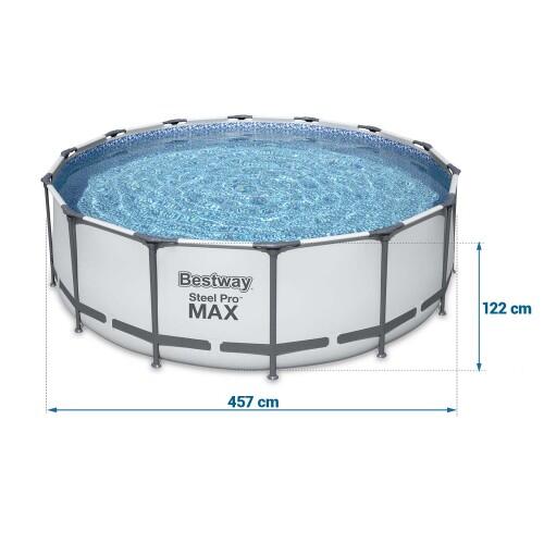 Basen ogrodowy stelażowy 457 x 122 cm 11w1 Bestway 56438 2/5