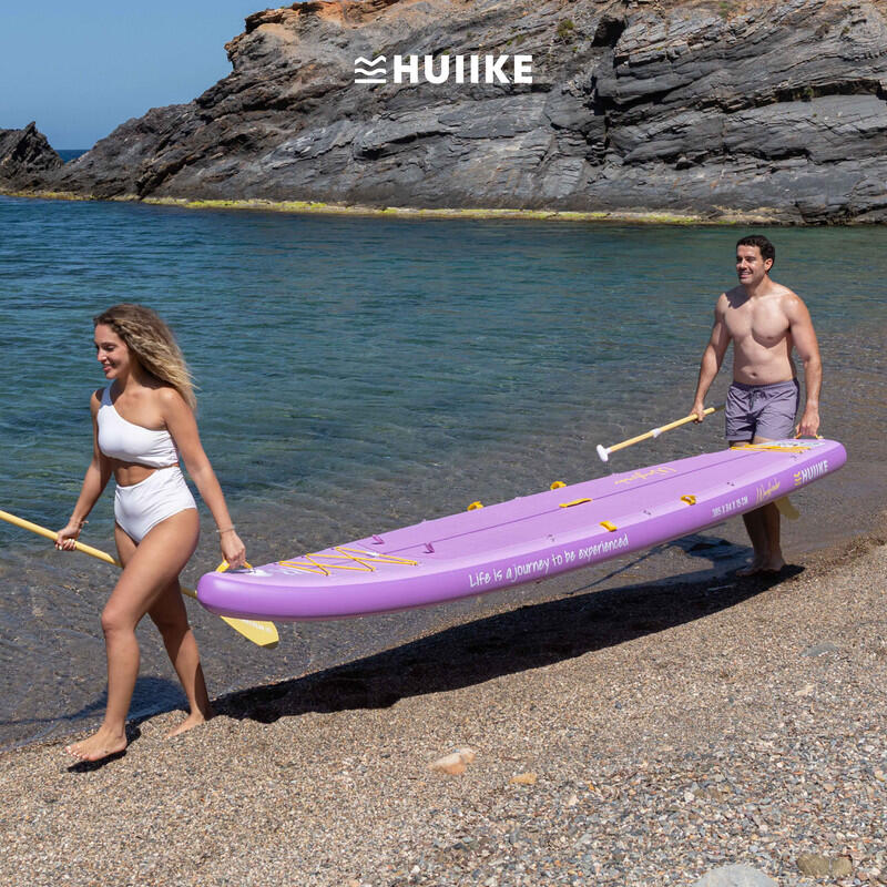 Prancha Stand Up Paddle Insuflável 2 Pessoas Touring 12’6 Acessórios 170kg Lilac 7/8