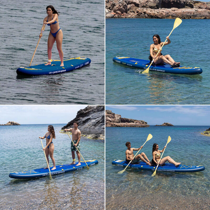 Tavola Sup Gonfiabile Adulti 2 Persone Touring 12’6” con Accessori, 170 kg Navy 5/8