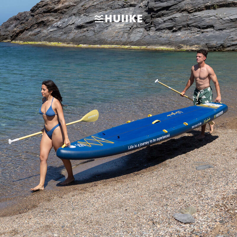 Tavola Sup Gonfiabile Adulti 2 Persone Touring 12’6” con Accessori, 170 kg Navy 7/8