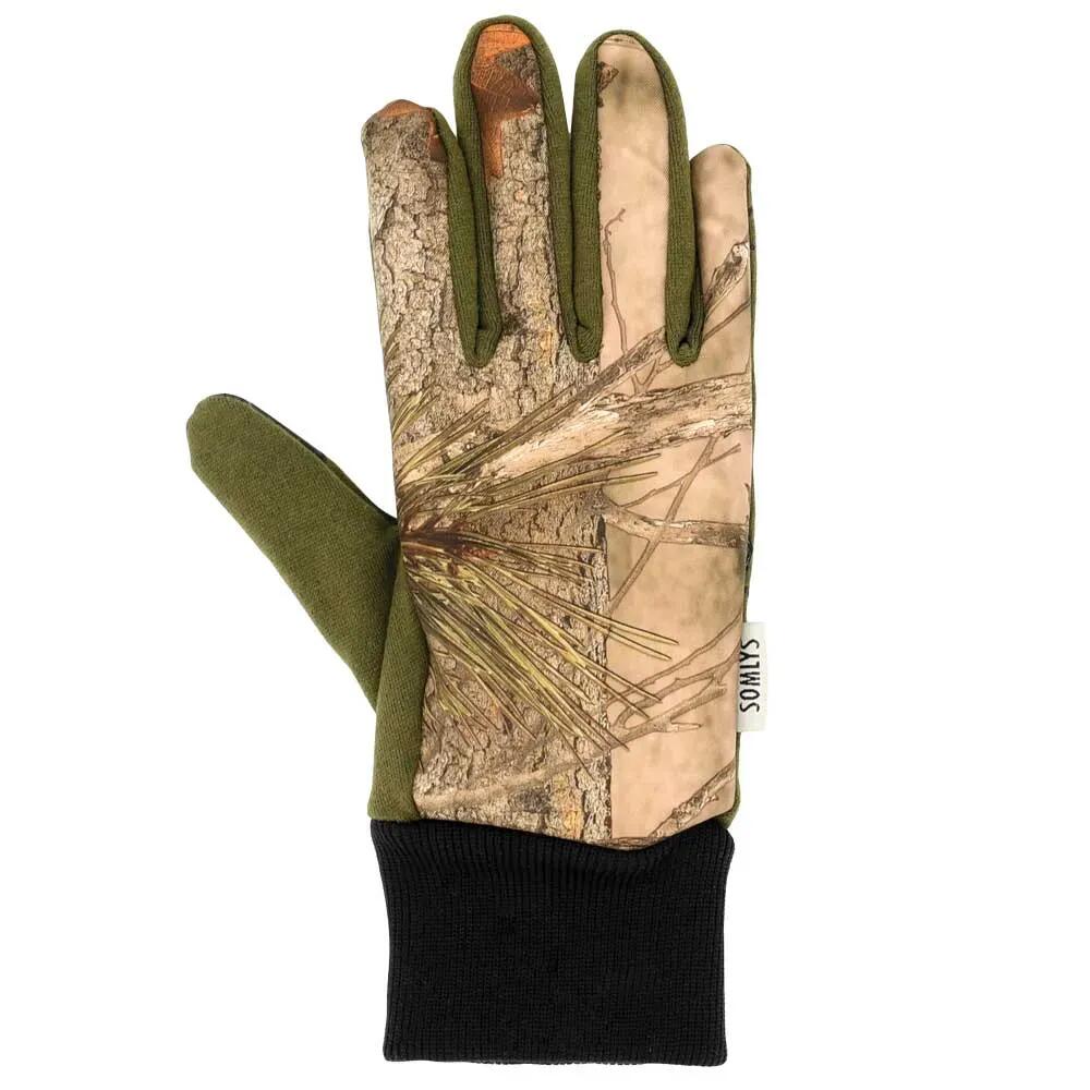 Gants anti-glisse déperlant polyester camo forest kaki 8 et 9 4/5