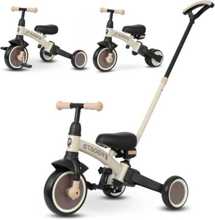 Tricycle Devsport Qplay Trike Stager Beige Évolutif