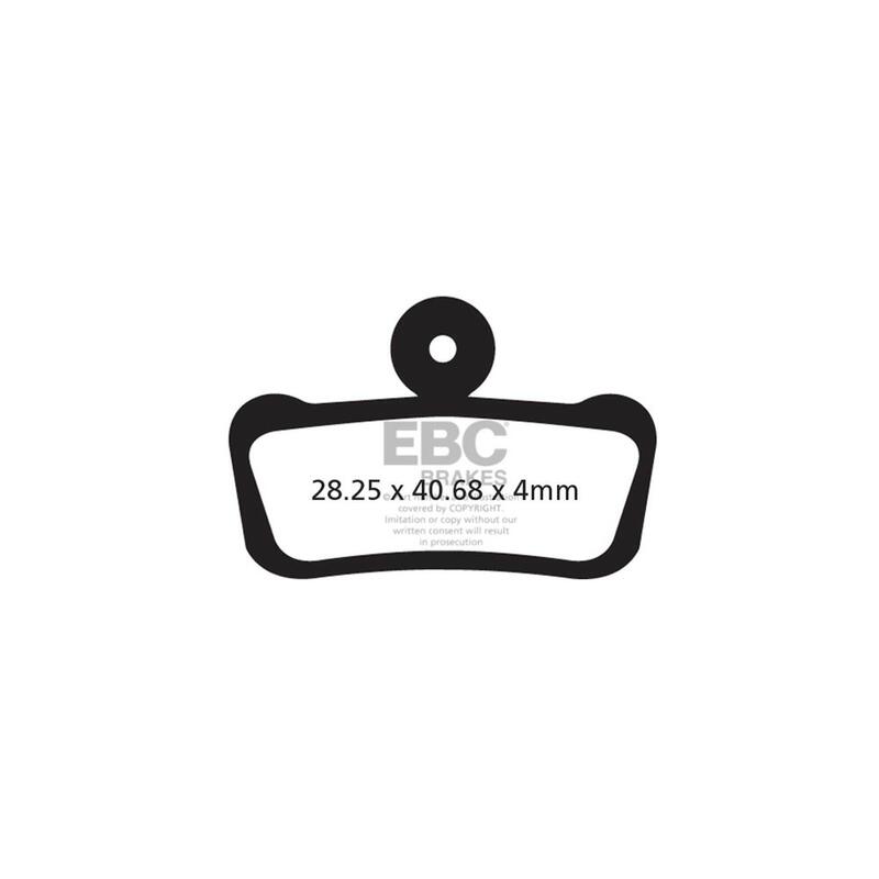 Klocki hamulcowe rowerowe (organiczne) EBC Brakes CFA633