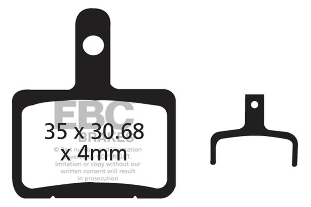 Klocki hamulcowe rowerowe (spiekane) EBC Brakes CFA327HH 2/2