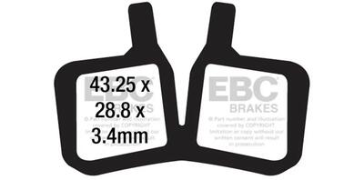 Remblokken magura mt5 2014-one piece pad
