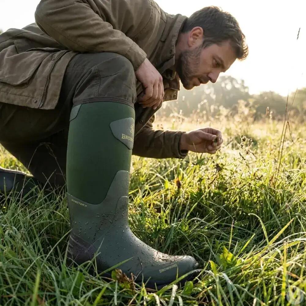 Bottes Browning Invector II étanches en néoprène vertes 5/9