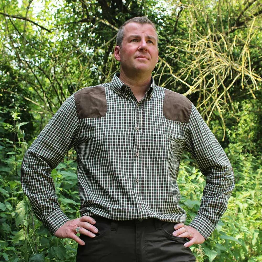 Chemise De Chasse Sologne Percussion Vert-L 2/5