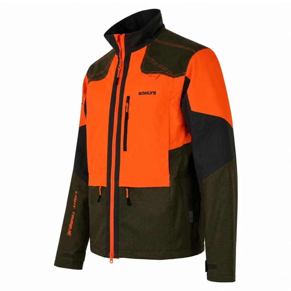 Veste Light Traque Orange Somlys - Chasse Légère Haute Visibilité 3/5