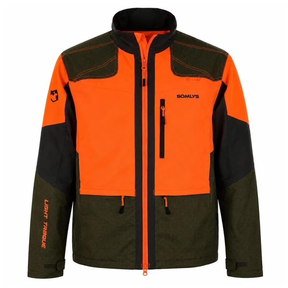 Veste Light Traque Orange Somlys - Chasse Légère Haute Visibilité 2/5