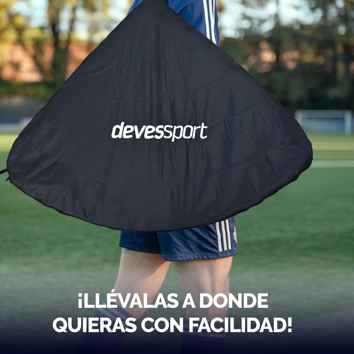 Buts de football pliables Devessport, lot de 2 unités, 120 x 90 x 90 cm 4/7