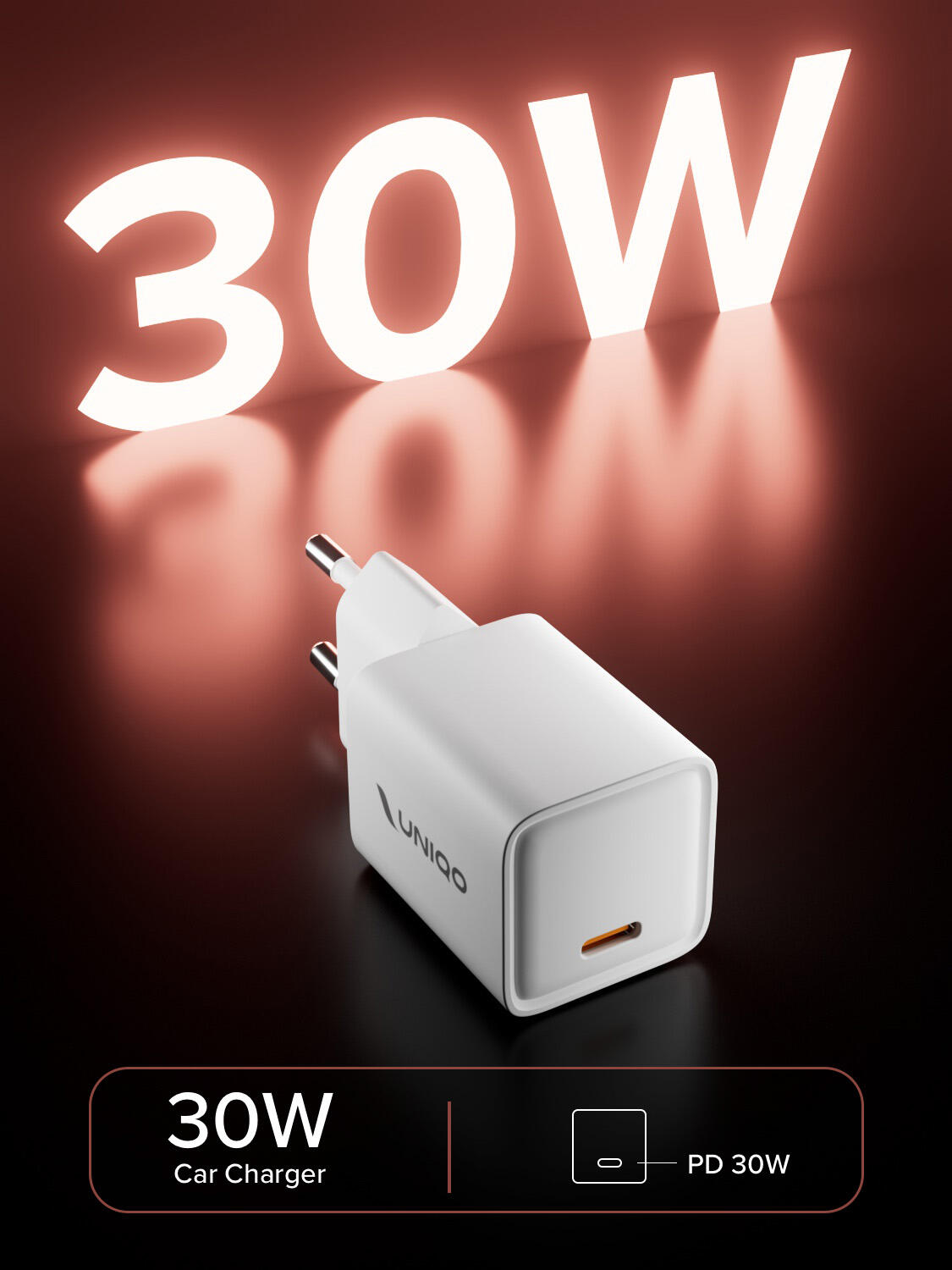 Caricatore Caricabatterie GaN 30W Power Delivery 2/7