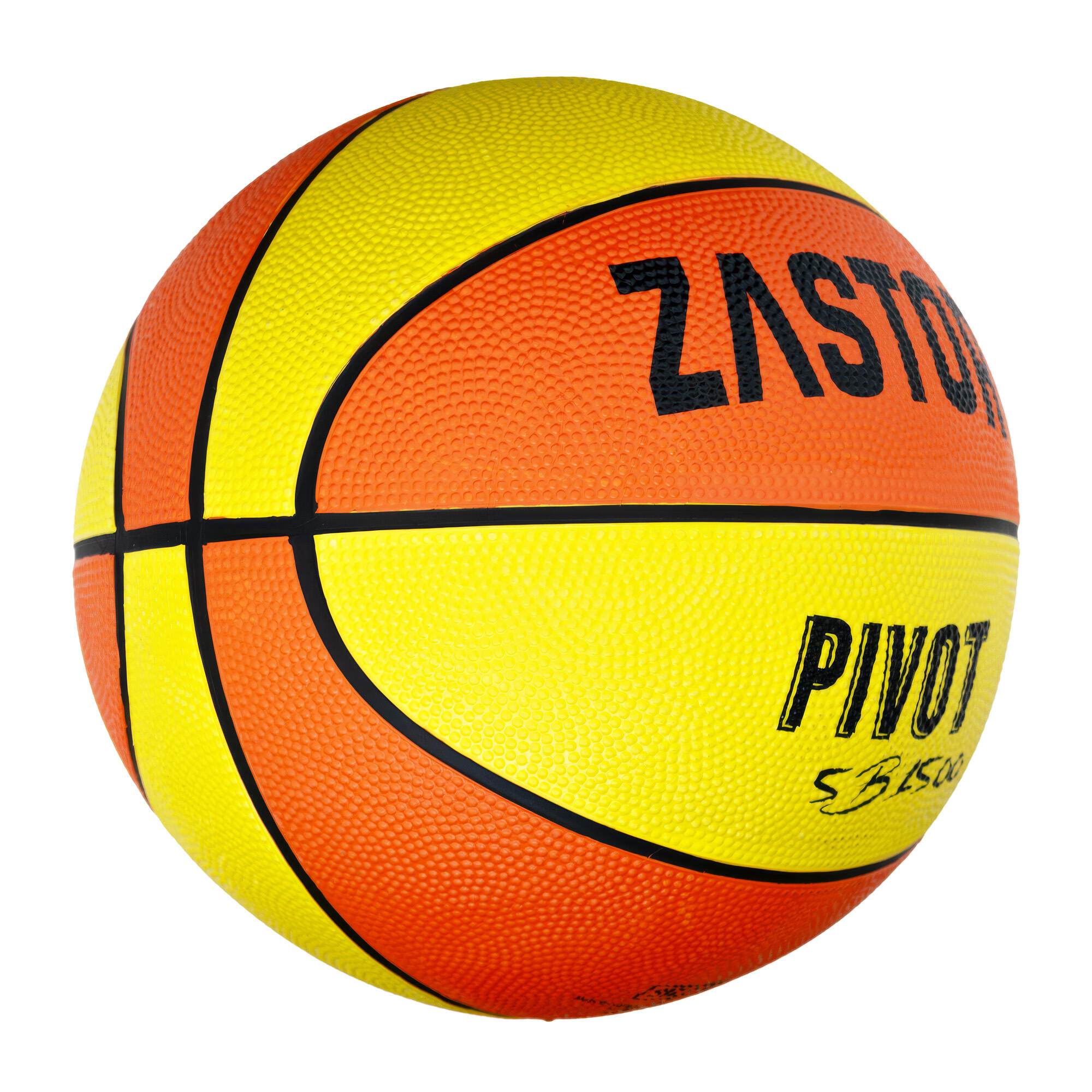 Zastor Pivot Basquetebol Tamanho 5 - Laranja / Amarelo 3/6