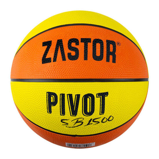 Ballon - basketball - unisexe - pivot - orange/jaune