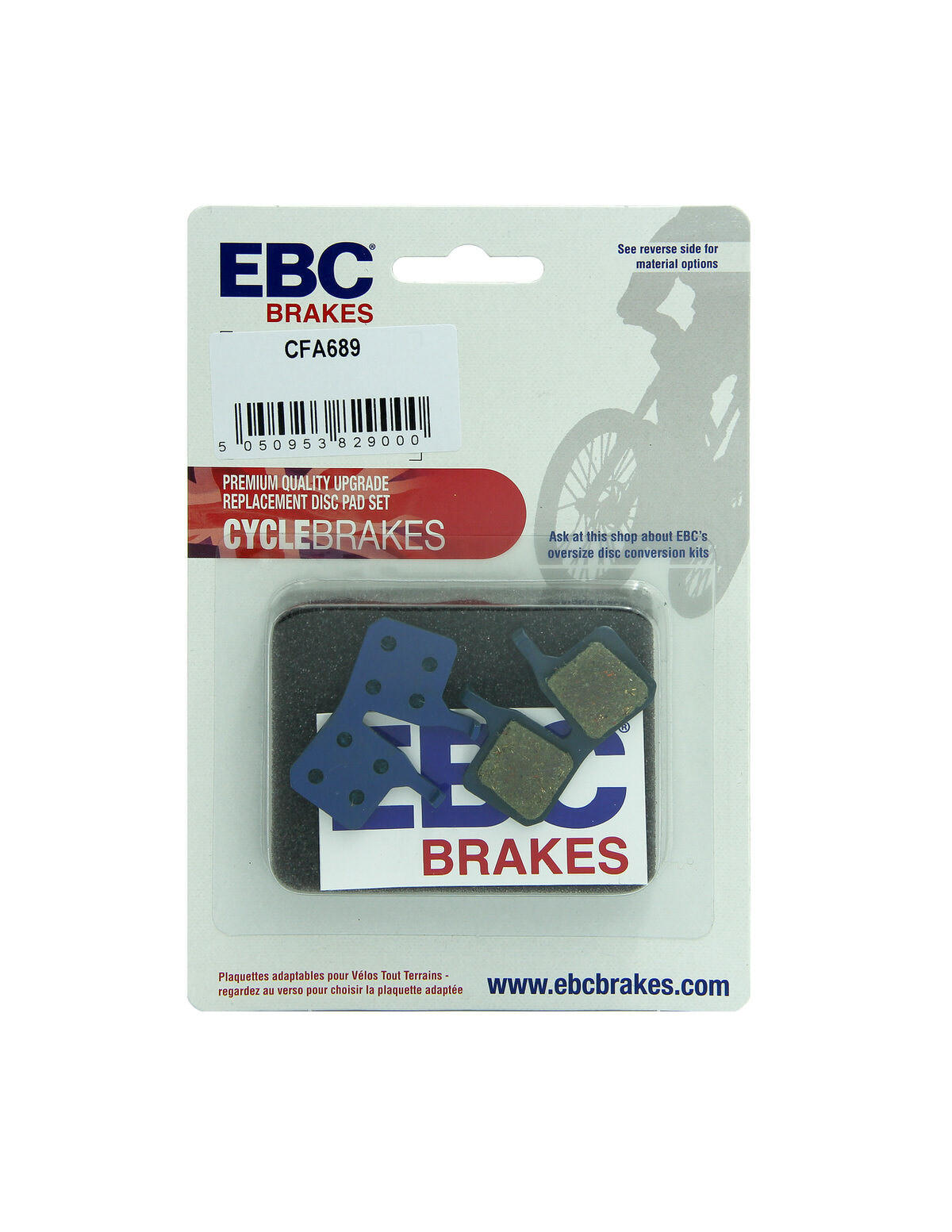 CFA689 - Klocki hamulcowe rowerowe (organiczne) EBC Brakes 2/2