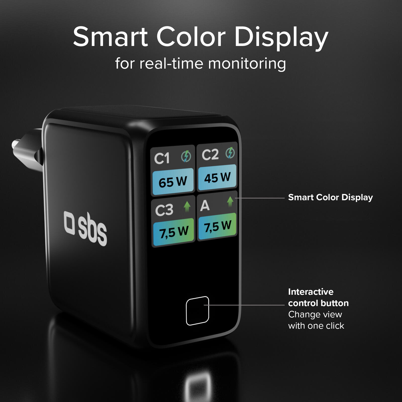 Caricatore GaN 140W con Display TFT a colori 4/7