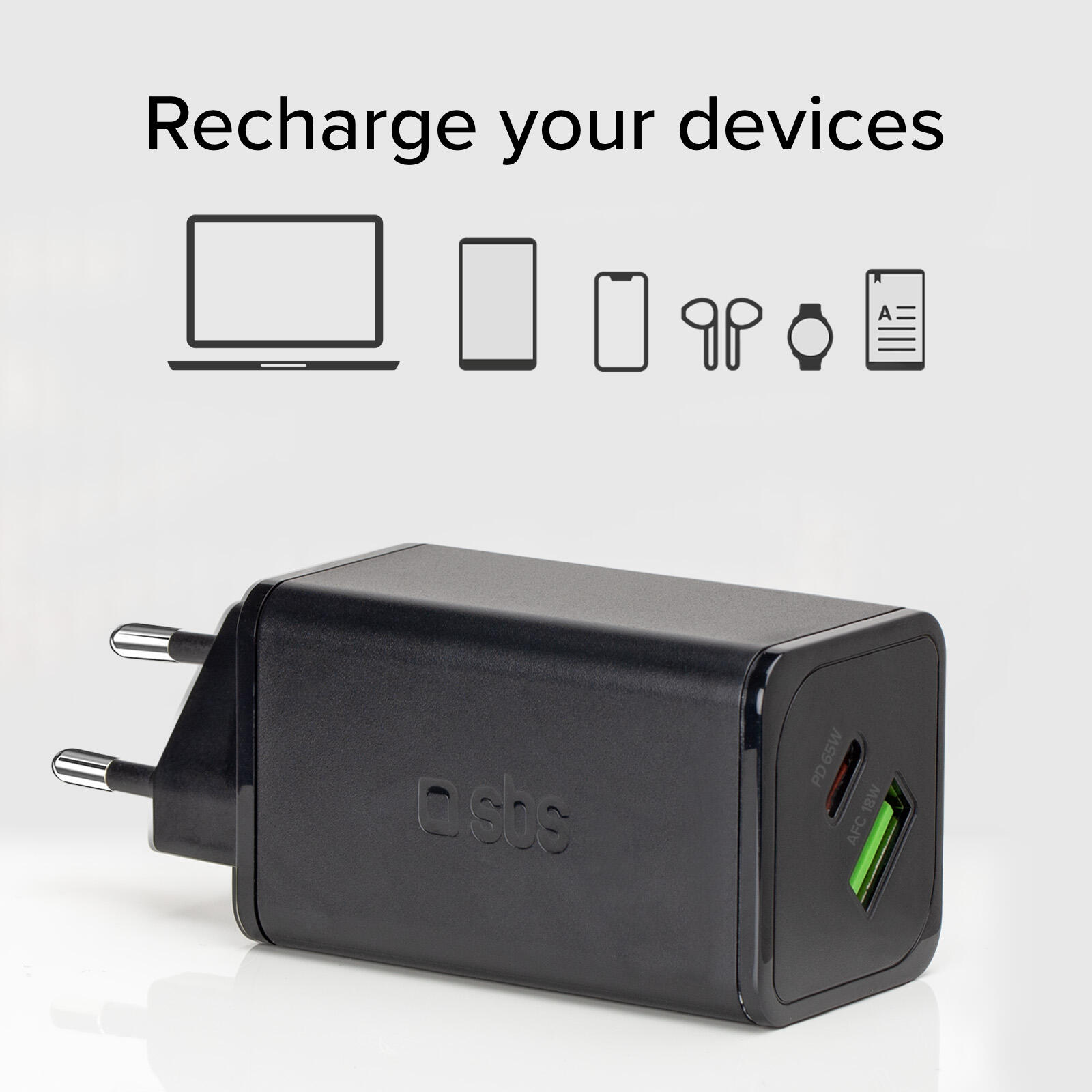 Caricabatterie da Parete GaN 65Watt USB-C 2/7