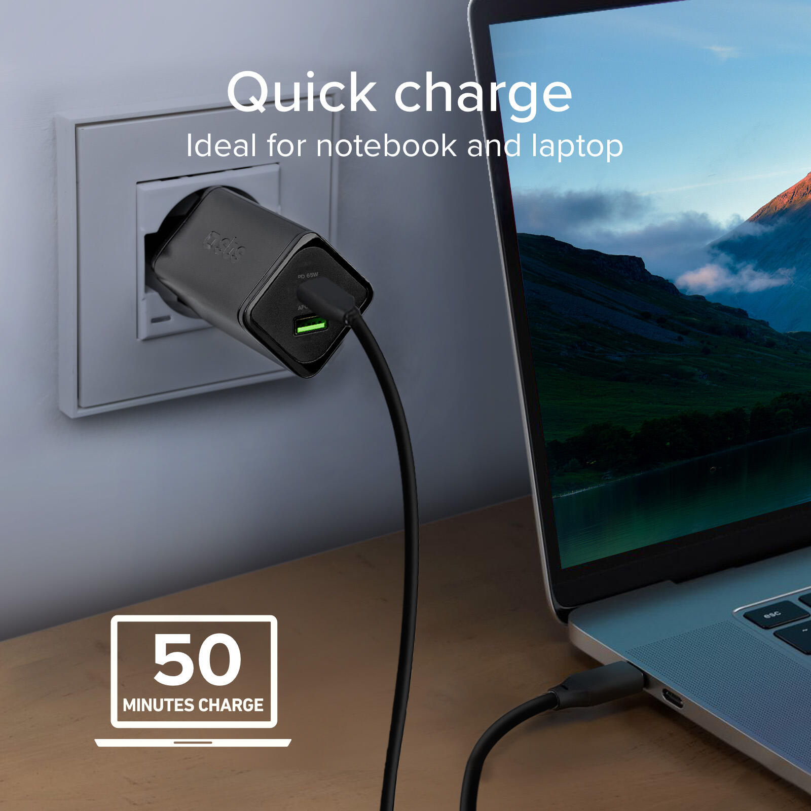 Caricabatterie da Parete GaN 65Watt USB-C 7/7